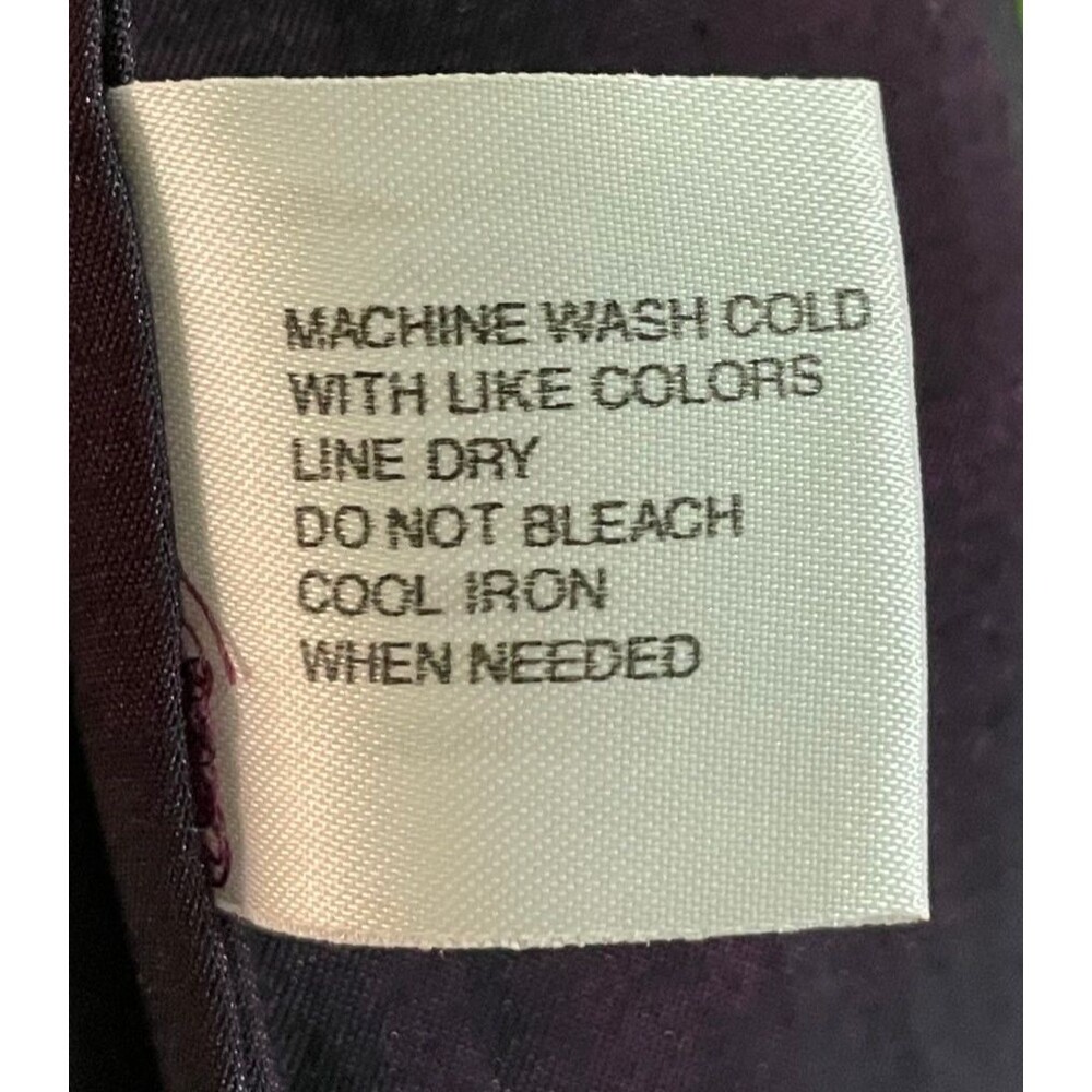 Bentley Vintage Large 18 Button Up Maroon Purple Burgundy Shiny Big Women's Top - Picture 9 of 9
